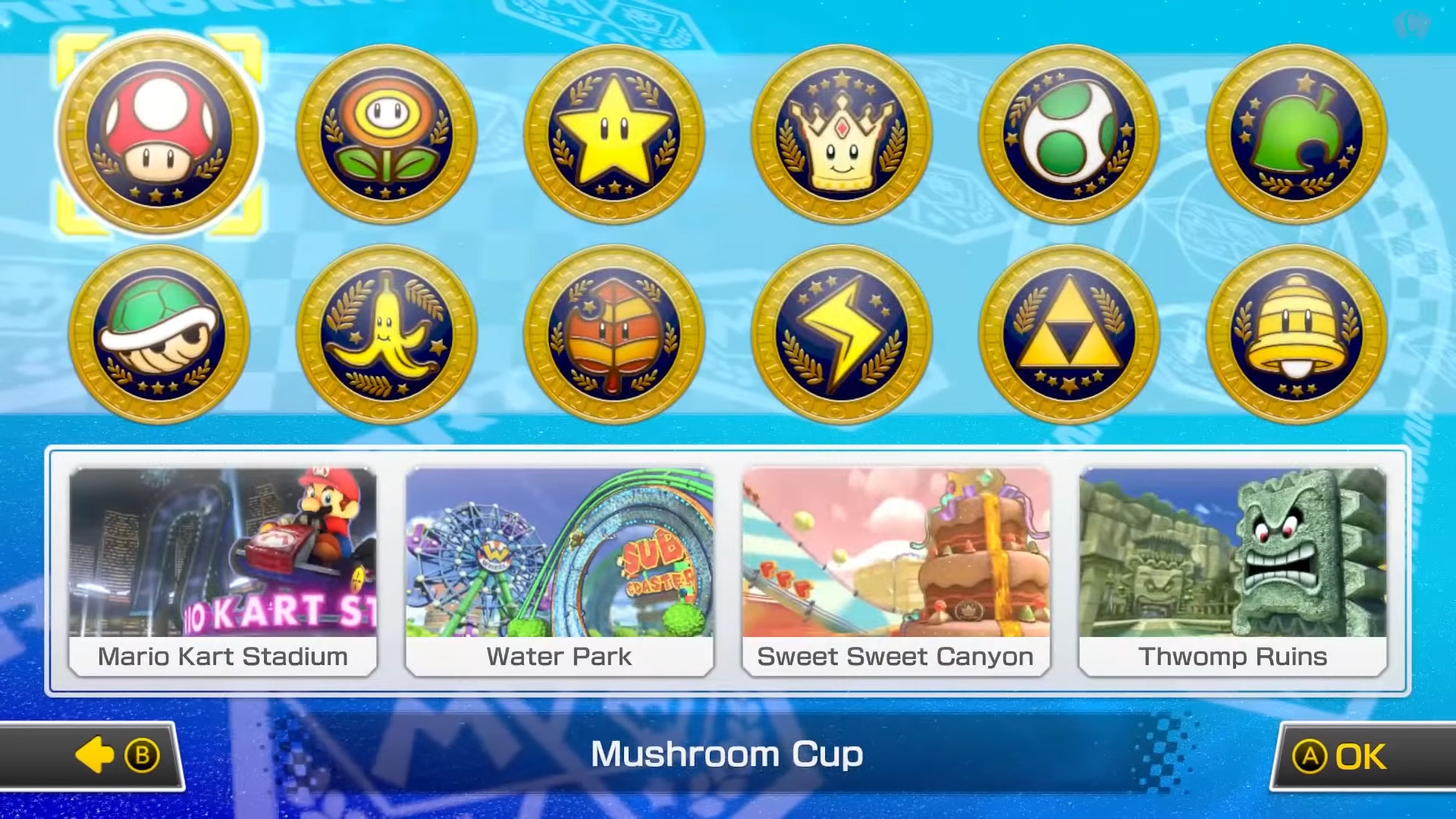 Mario Kart 8 Level Select