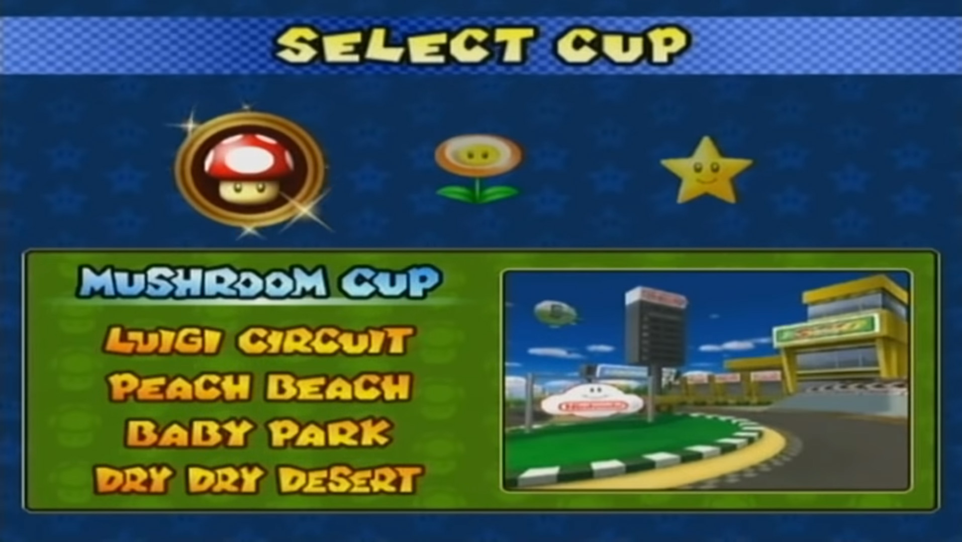 Mario Kart Double Dash Level Select